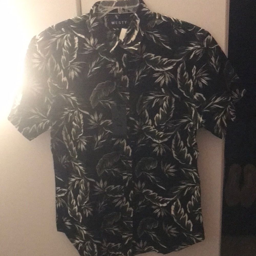 Black and White Men's Shirt